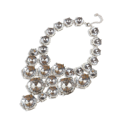 Silver-Plated Short Necklace Necklace