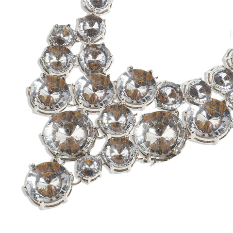 Silver-Plated Short Necklace Necklace