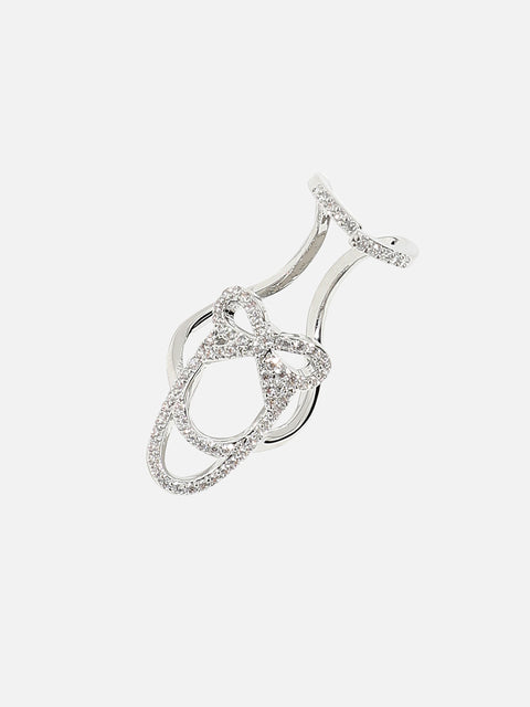 Silver-Plated Nail Ring