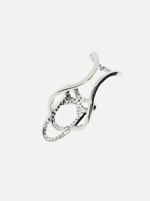 Silver-Plated Nail Ring