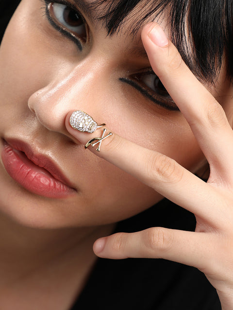 Gold-Plated Nail Ring