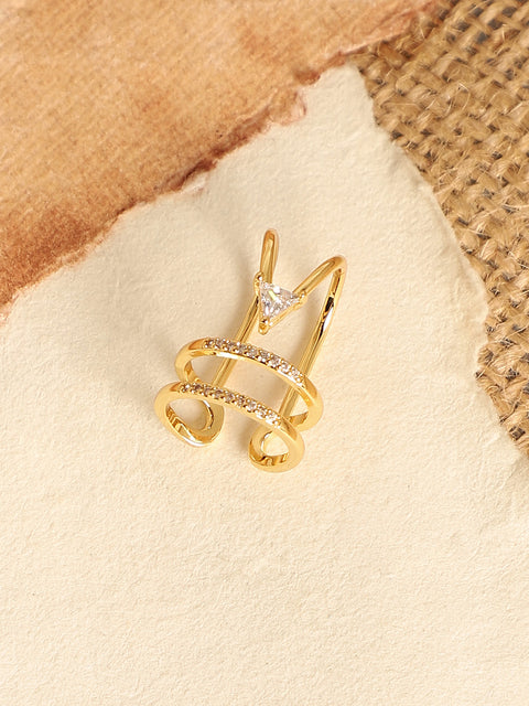 Gold-Plated Nail Ring