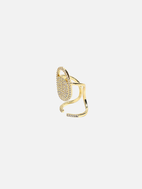 Gold-Plated Nail Ring