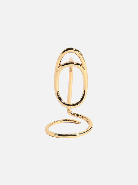 Gold-Plated Nail Ring