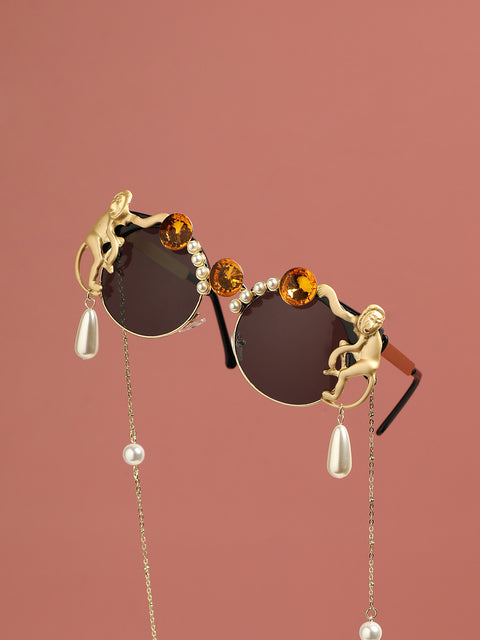 Glamour in the Sun: Embellished Sunglasses