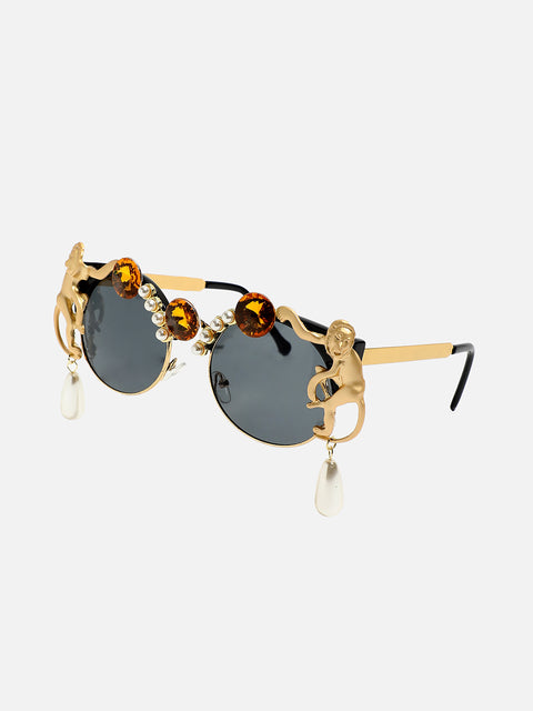 Glamour in the Sun: Embellished Sunglasses