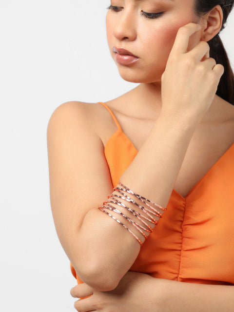 Sohi Gold Plated Contemporary Style Armlet