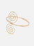 Sohi Gold Plated Spiral Detailing Armlet