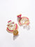 Gold Plated Designer Stone Beaded Drop Earring