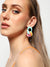 Sohi Multicolour Chain Link Drop Earrings