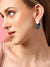 Sohi Gold Plated Blue Drop Earrings