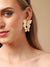 Sohi Gold Plated Contemporary Butterfly Drop Earring