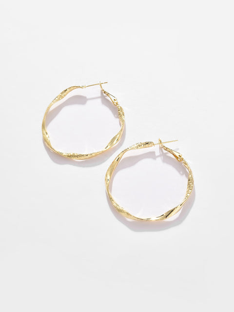 Gold Plated Designer Hoop Earring