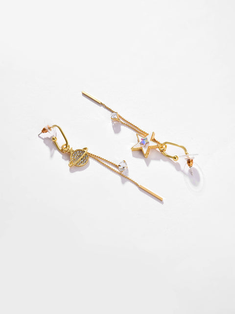 Gold Plated Designer Stone Drop Earring