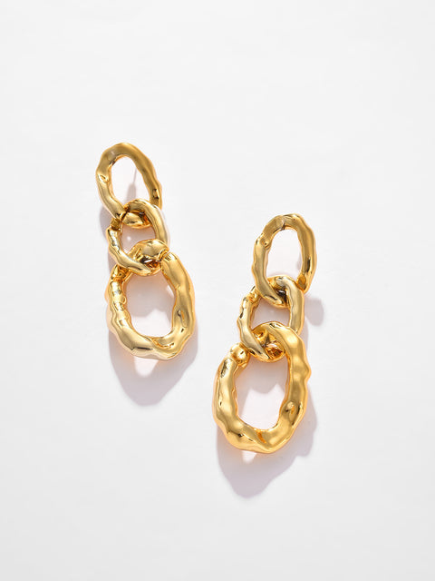Gold Plated Designer Drop Earring