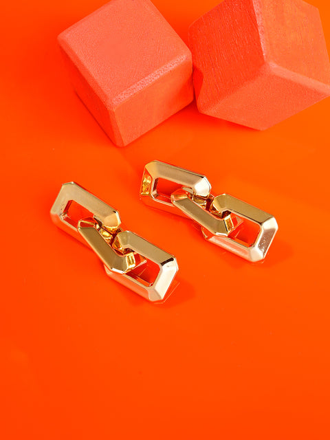 Gold Plated Designer Drop Earring