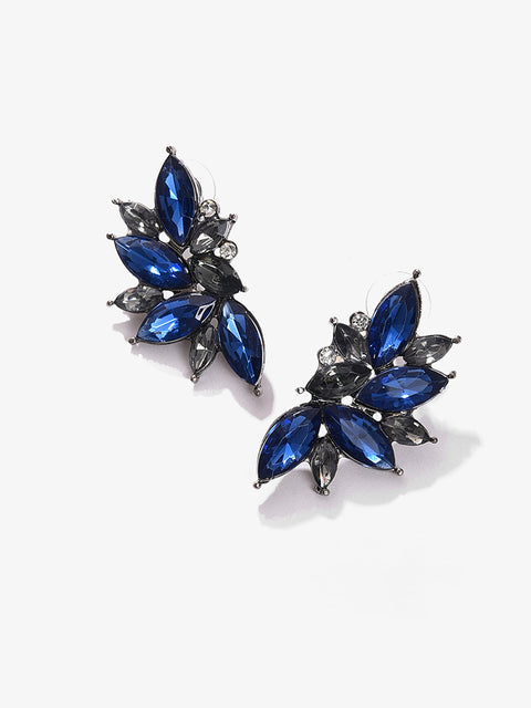 Silver Plated Designer Stone Stud