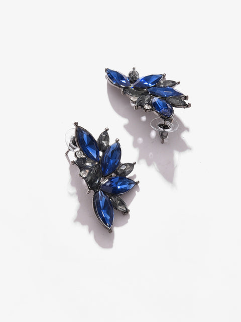 Silver Plated Designer Stone Stud