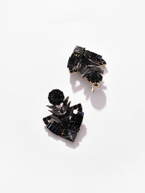 Gold Plated Designer Stone Stud