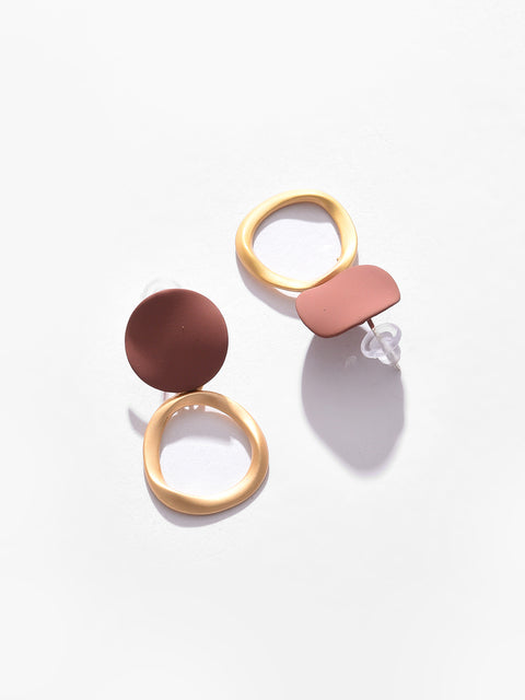 Gold Plated Designer Stone Drop Earrings