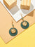 Gold Plated Beaded Drop Earrings