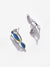 Silver Plated Designer Stone Stud Earrings