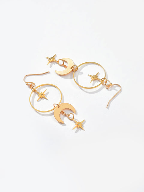Gold Plated Designer Drop Earrings