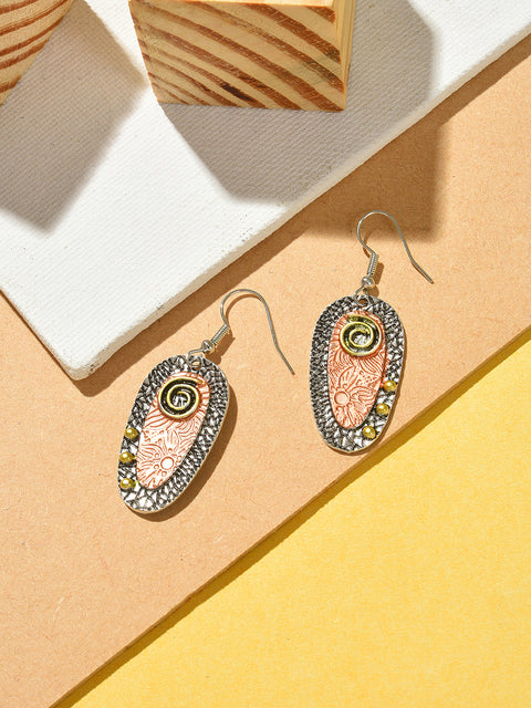 Gold Plated Designer Drop Earrings