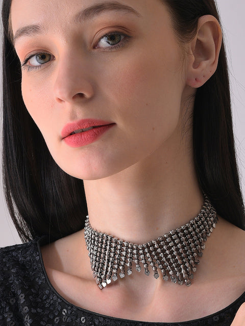 Silver Plated Designer Necklace
