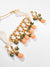 Gold Plated Kundan Beaded Necklace And Earring Set