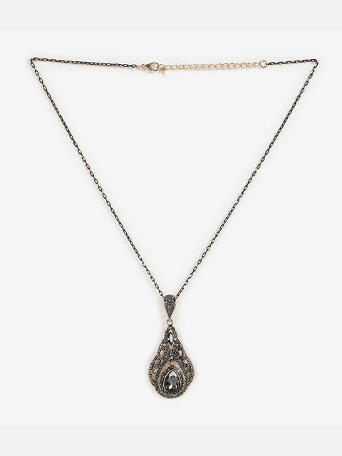 Gold Plated Designer Stone Necklace