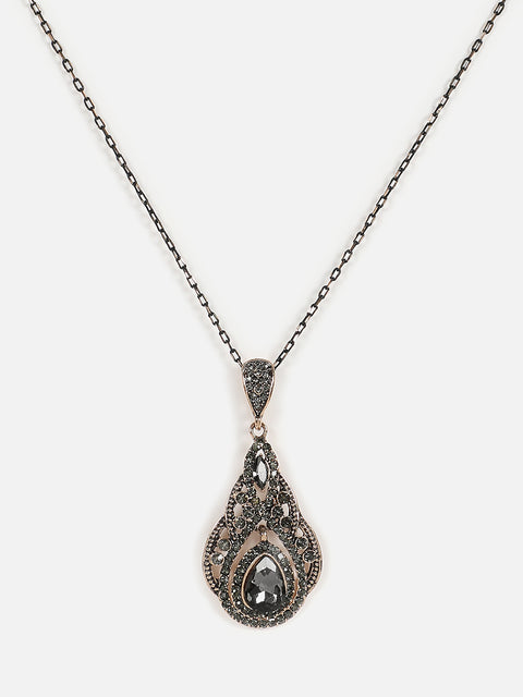 Gold Plated Designer Stone Necklace