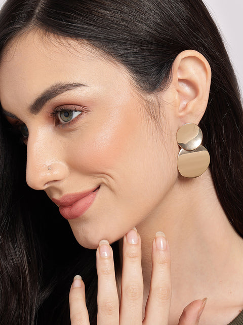 DESIGNER NECKLACE WITH EARRINGS AND GOLD PLATED RING