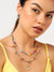GOLD PLATED NECKLACE DESIGNER DROP EARRING COMBO