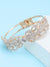 GOLD PLATED PARTY RHINESTONES BRACELET FOR WOMEN