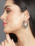 Silver-Plated Circular Earrings