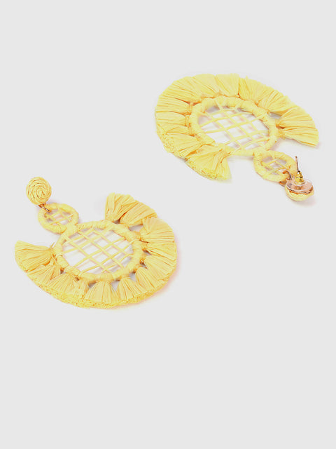 Raffia Boho Studs