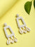 Contemporary Beads And Shell Drop Earrings