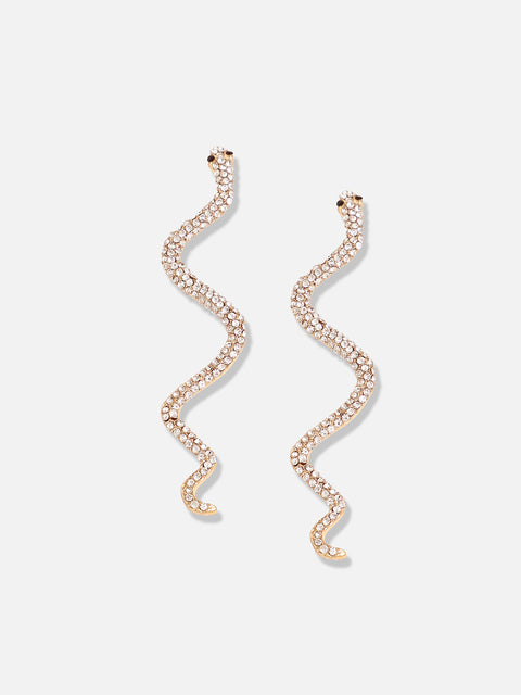 Gold Plated Designer Casual Drop Earring