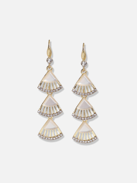 Gold Plated Designer Casual Drop Earring
