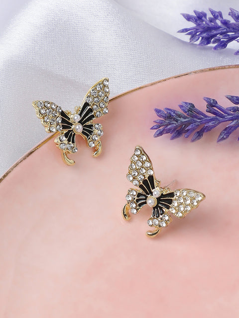 Silver Plated Designer Stone Casual Stud