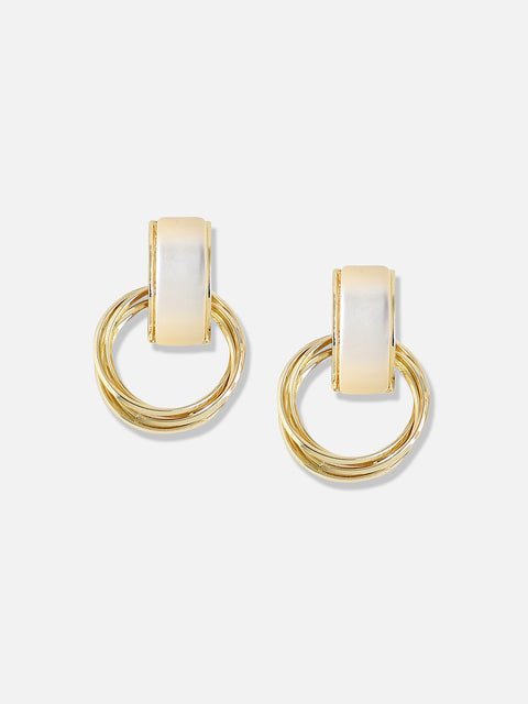 Gold Plated Designer Casual Drop Earring