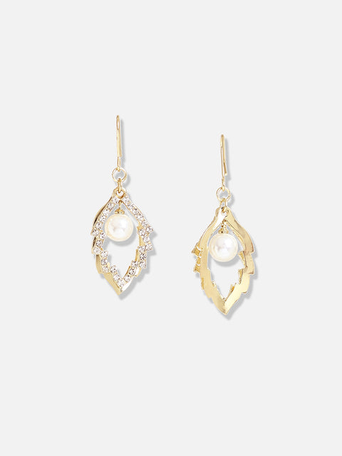 Gold Plated Designer Stone Party Drop Earring
