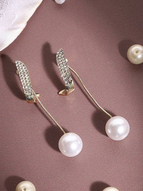 Silver Plated Pearls Casual Drop Earring