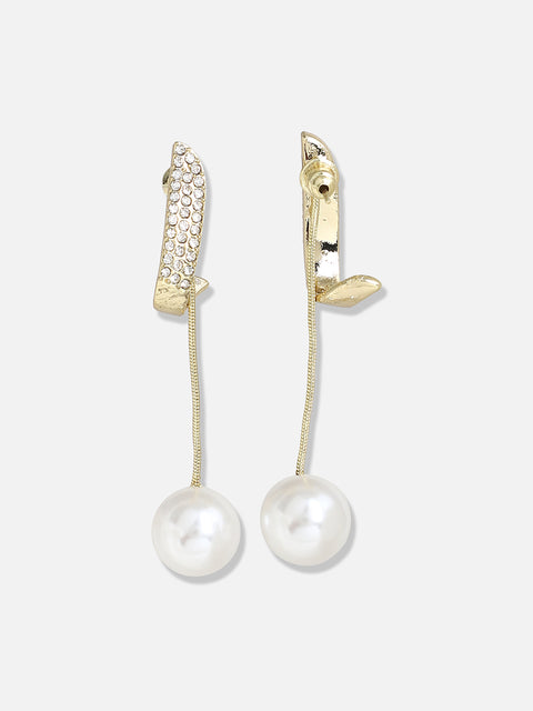 Silver Plated Pearls Casual Drop Earring