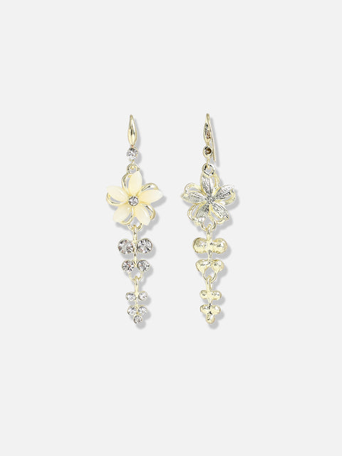 Gold Plated Designer Stone Casual Drop Earring