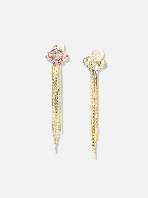 Gold Plated Designer Stone Party Drop Earring