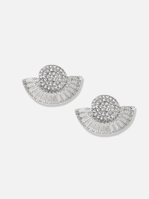 Gold Plated Designer Stone Party Stud