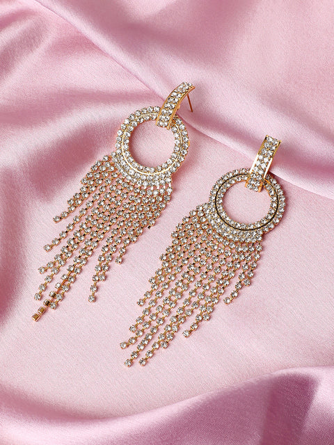 Gold Plated Designer Party Drop Earring