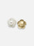 GOLD PLATED CASUAL PEARLS STUD FOR WOMEN